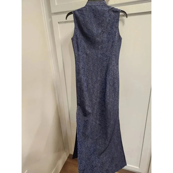 Stunning MaxMara Vintage Floral Button Up Sleeveless Midi Shirt Dress Sz 2 - Picture 2 of 10